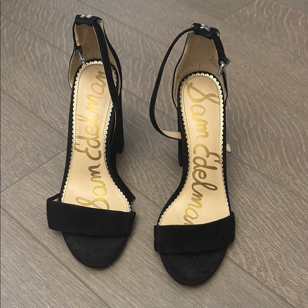 Sam Edelman Black Suede Heels